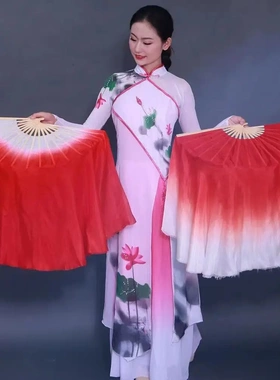舞蹈扇子秧歌舞广场舞表演扇古典