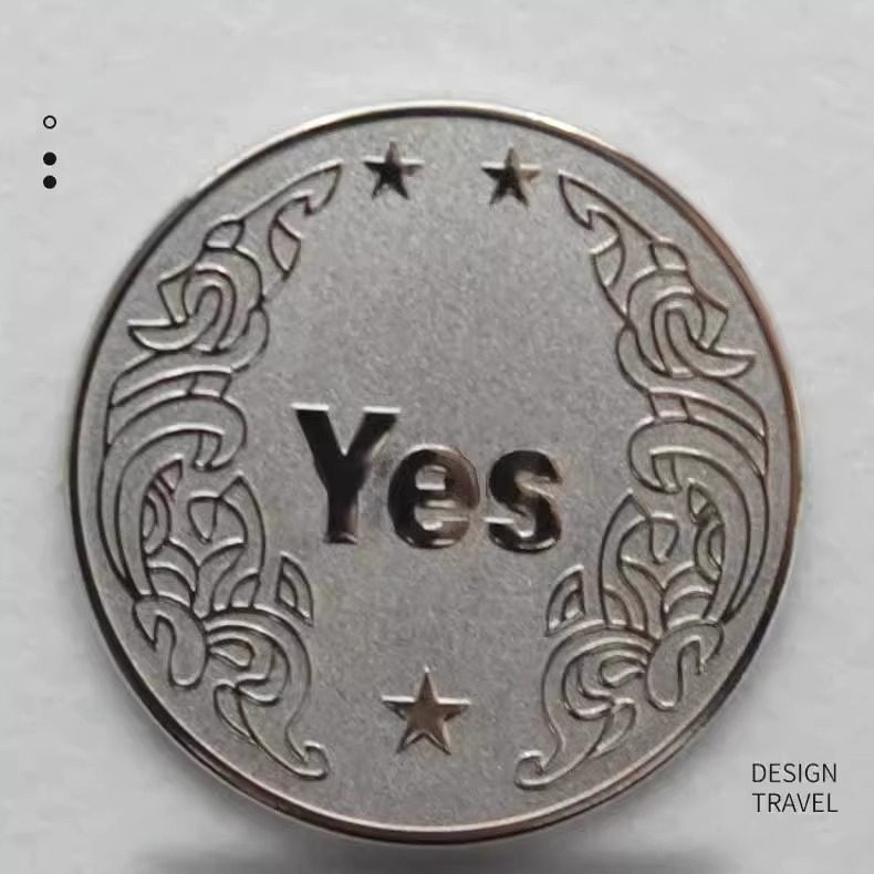 YES/NO决策币把玩幸运许愿币道具玩具创意礼品纪念币小众高级礼物,淘宝优惠券,粉丝福利购,淘宝优惠卷