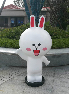 玻璃钢雕塑厂家网红暴力熊大摆件商场美陈芝麻街大型卡通动物公仔