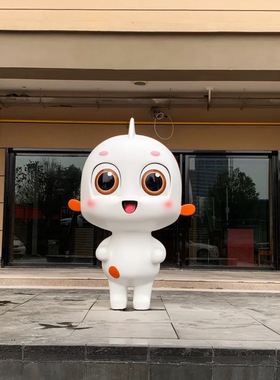 玻璃钢雕塑厂家卡通公仔动漫吉祥物人物户外大型IP摆件商业美陈