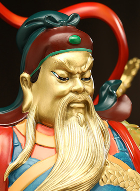 快速发货a忠义千秋黄铜关公财神生意人摆件关二爷招财客厅公司高