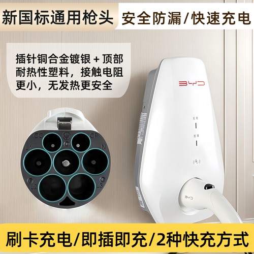 比亚迪原厂正品充电桩7kw国标通用7千瓦家用220v新能源充电枪专用 - 图0