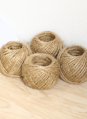 30米diy照片墙装饰挂绳猫抓板绳挂墙绳子原色麻绳