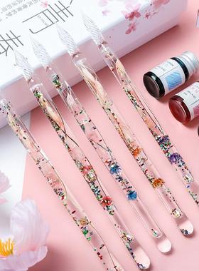 厂家直销玻璃笔签字笔蘸水笔玻璃笔生产免费设计量大从优