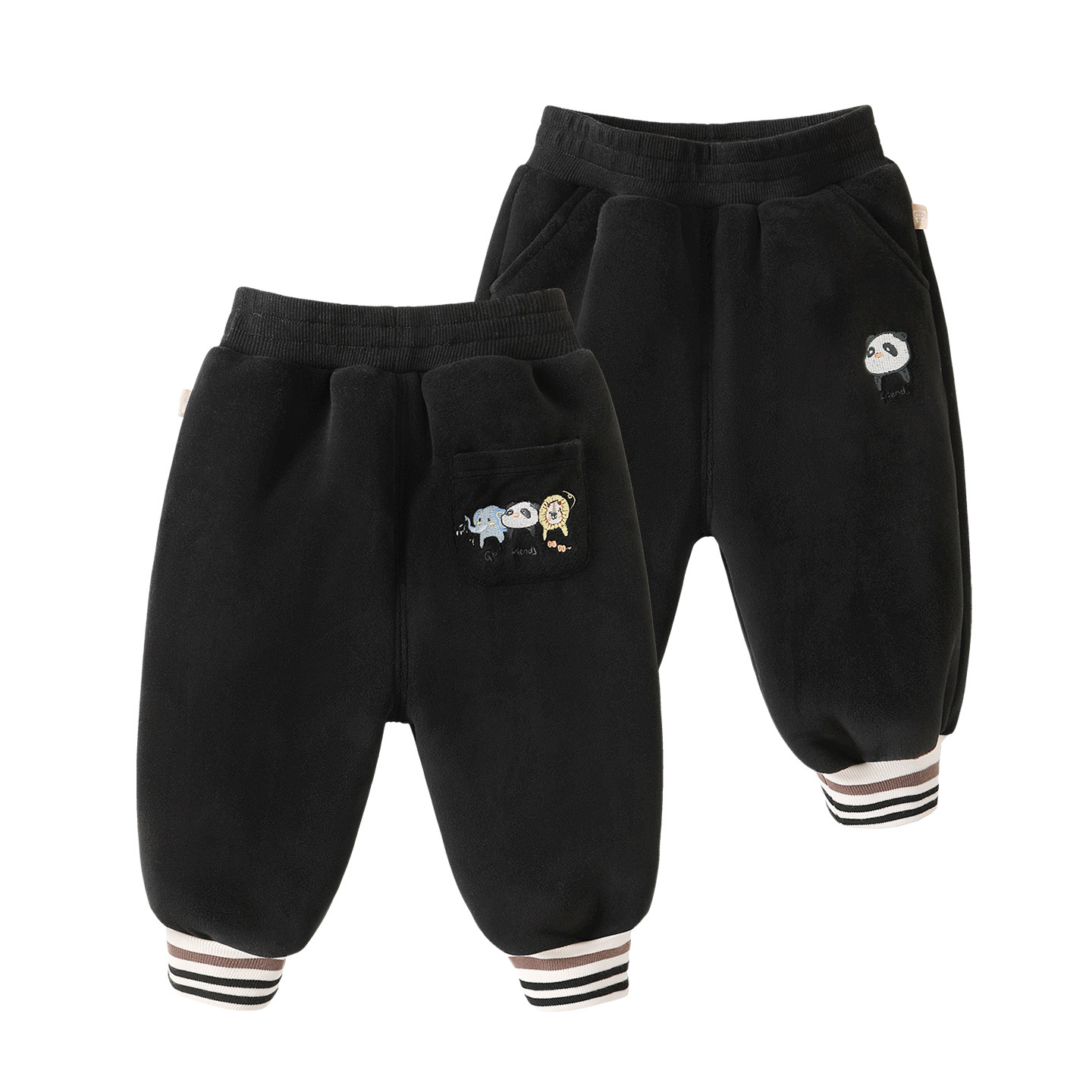 咔咔熊猫男童加绒裤子冬装儿童宝宝秋冬长裤婴儿女童冬季保暖裤,淘宝优惠券,粉丝福利购,淘宝优惠卷