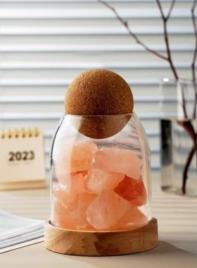 居家可爱容器盒桌面装饰发光摆件