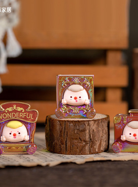 复古派对盲盒家装办公桌面客厅装饰休闲男女送礼卡通树脂工艺品