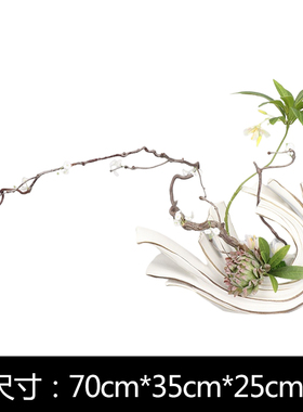 快速发货新中式样板间高端花艺摆件仿真花束会议室T餐桌花客厅花