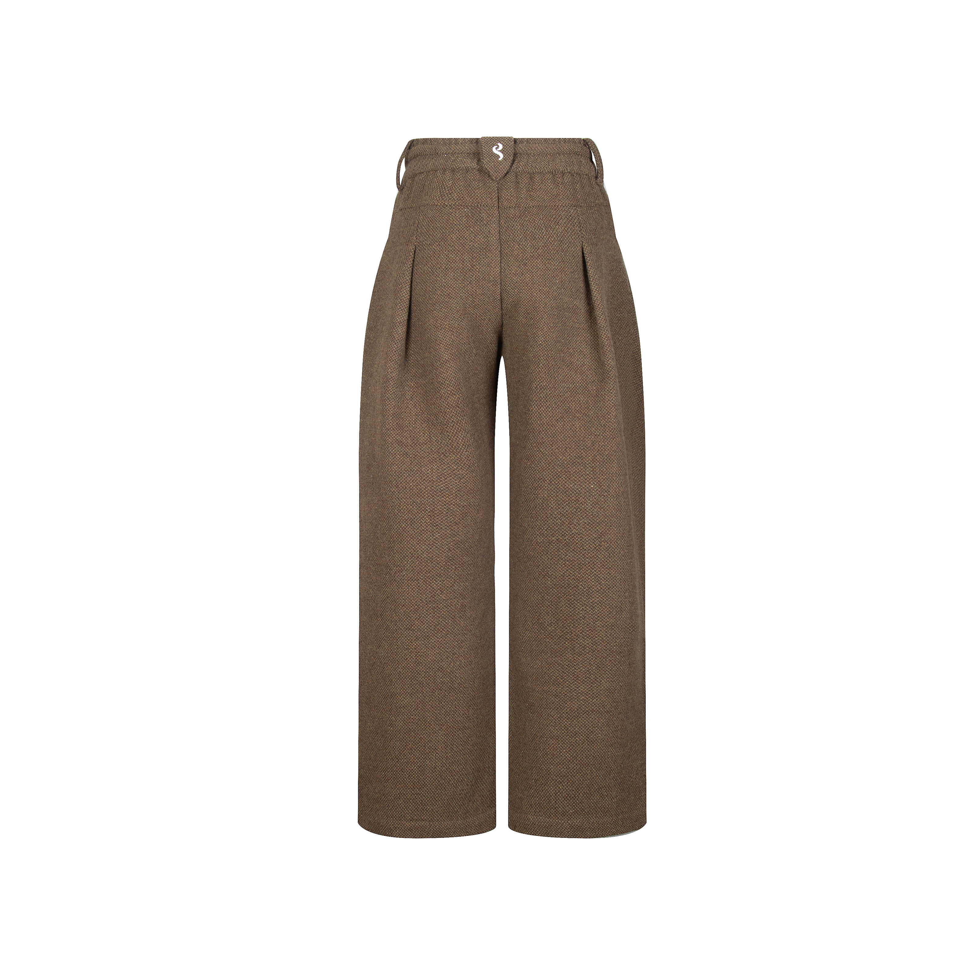 Succinct“隙”羊毛三折叠重磅厚款A字廓形宽松西裤秋冬阔腿裤,淘宝优惠券,粉丝福利购,淘宝优惠卷