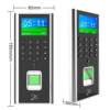 Office 2.4-inch high-density high-definition screen door finger attendance access control machine C22 smart card swipe code prohibition machine in small shop area