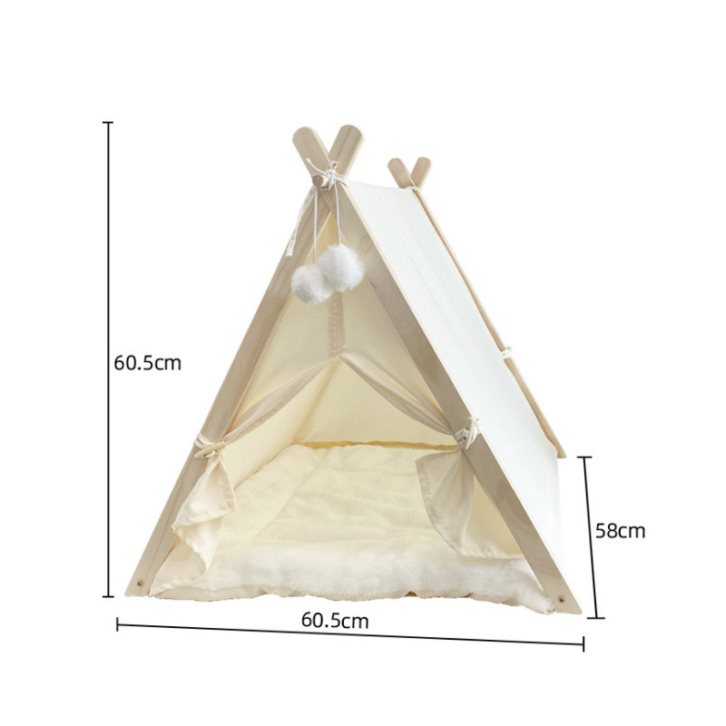 厂家直销猫窝四季帐篷猫款通用宠物狗窝帐篷可拆洗网红窝冬季保暖-图3