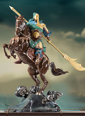 朱炳仁铜 義勇千秋铜工艺品家居饰品客厅骑马关公摆件武财神