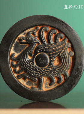 汉代四神瓦当青龙玄武朱雀摆件仿古陶器秦砖汉瓦古玩拓片拓板素材