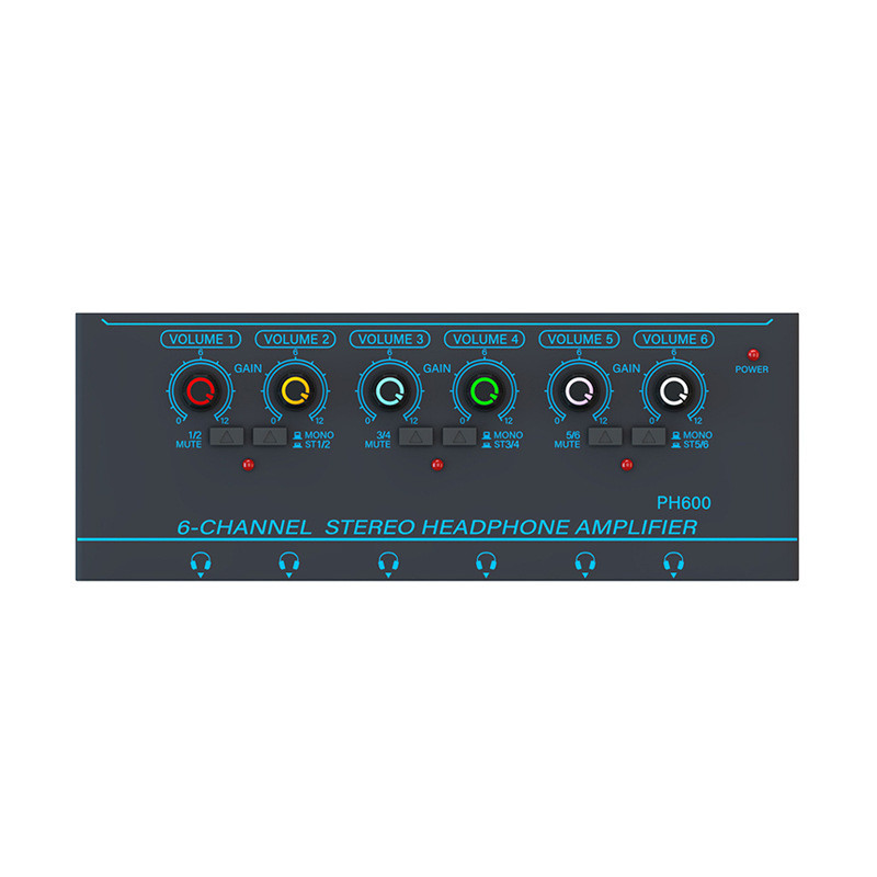 GAX-PX600 6通道超低噪声放大器 迷你立体声混音器混音器输出设备 - 图3