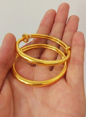 深圳水贝金包银宝宝手镯送礼