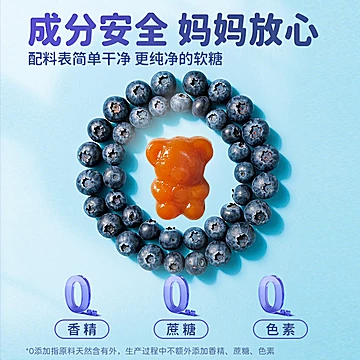 拍5件！扶娃蓝莓叶黄素酯DHA软糖5盒*30粒[150元优惠券]-寻折猪