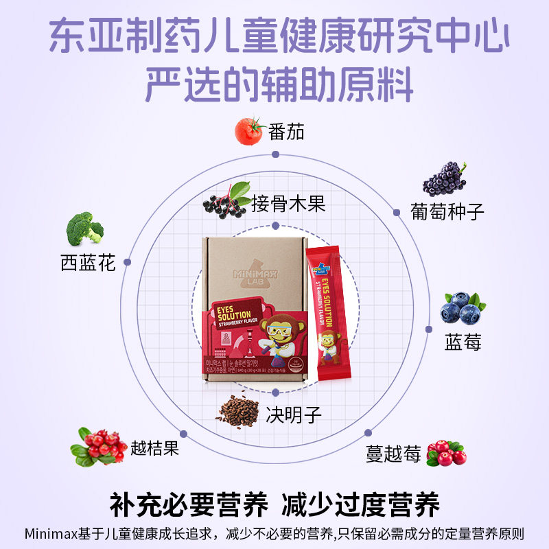 【猫儿专享】东亚制药MiniMax米迈思儿童专业护眼蓝莓叶黄素果冻,淘宝优惠券,粉丝福利购,淘宝优惠卷