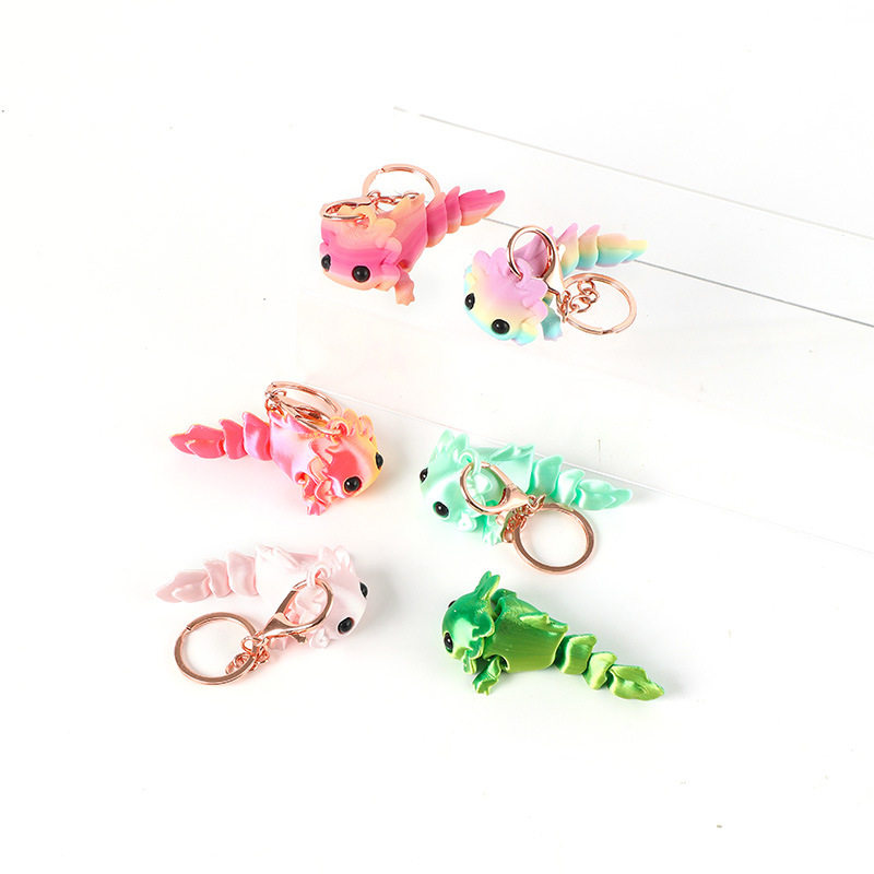 3d打印蝾螈钥匙扣挂件展示手办模型玩具礼物送礼家用摆饰现货,淘宝优惠券,粉丝福利购,淘宝优惠卷