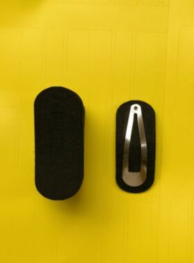 bb夹椭圆无纺布底片DIY水滴夹5厘米不织布垫片手工发夹加厚加硬