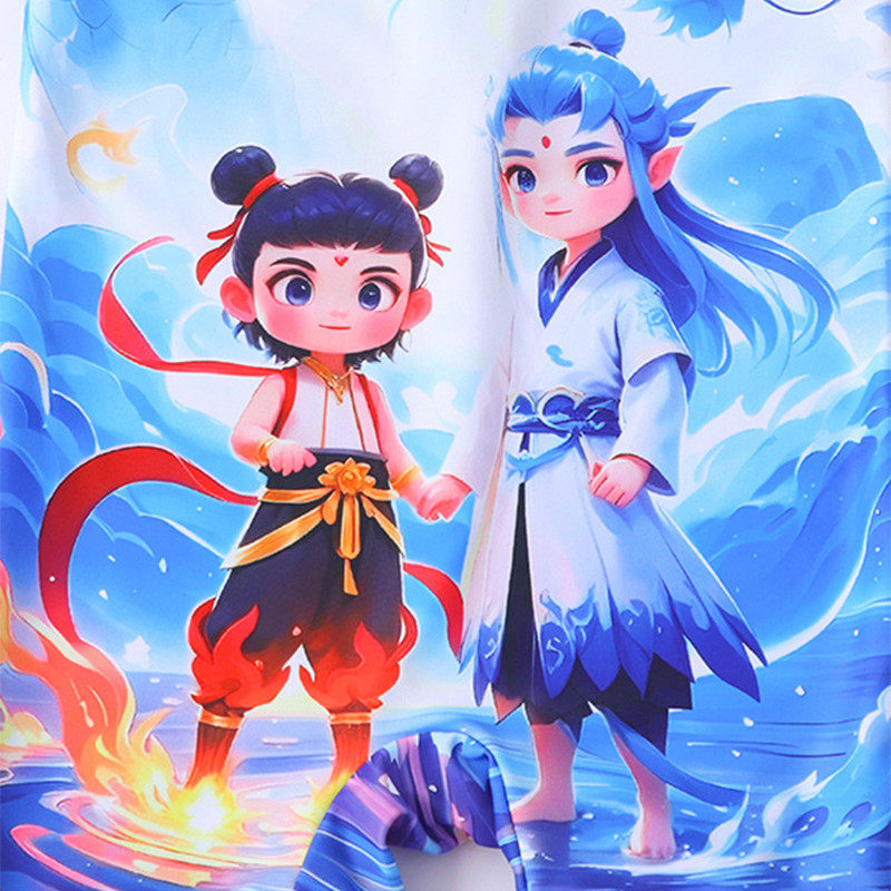 儿童泳衣男童哪吒2025新款宝宝泳装海边度假速干男孩连体游泳衣,淘宝优惠券,粉丝福利购,淘宝优惠卷