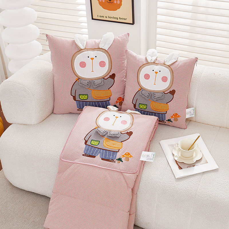 全棉两用抱枕被靠垫枕头被午休空调被纯棉卡通汽车沙发办公室午睡,淘宝优惠券,粉丝福利购,淘宝优惠卷