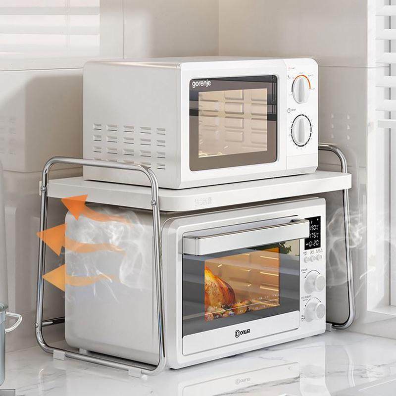 台面电饭锅收纳神器煲双层微波炉架储物厨房多功能家用烤箱置物架,淘宝优惠券,粉丝福利购,淘宝优惠卷