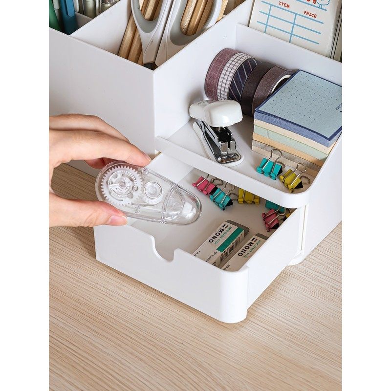 伸缩书夹桌面收纳盒学生宿舍书桌上文具整理笔筒办公桌置王之,淘宝优惠券,粉丝福利购,淘宝优惠卷