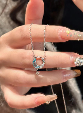 星月999纯银项链女轻奢小众 高级感2024年新款爆款锁骨链生日礼物