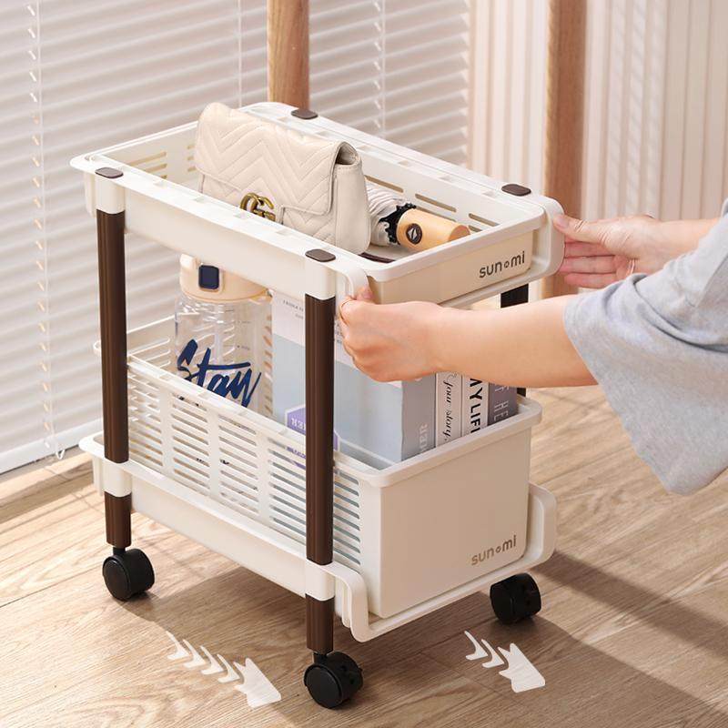 桌下书包置物架学生书架书桌文具杂物抽拉式整理架子可移动小推车,淘宝优惠券,粉丝福利购,淘宝优惠卷