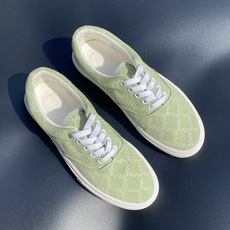 2025夏季新款男士爆款男帆布鞋透气大码男鞋绿色百搭休闲板鞋,淘宝优惠券,粉丝福利购,淘宝优惠卷