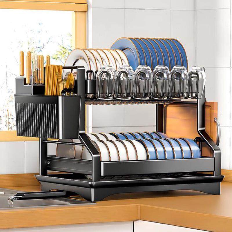 碗碟收纳架碗架沥水架厨房置物架多功能碗柜用放碗盘碗筷收纳盒,淘宝优惠券,粉丝福利购,淘宝优惠卷