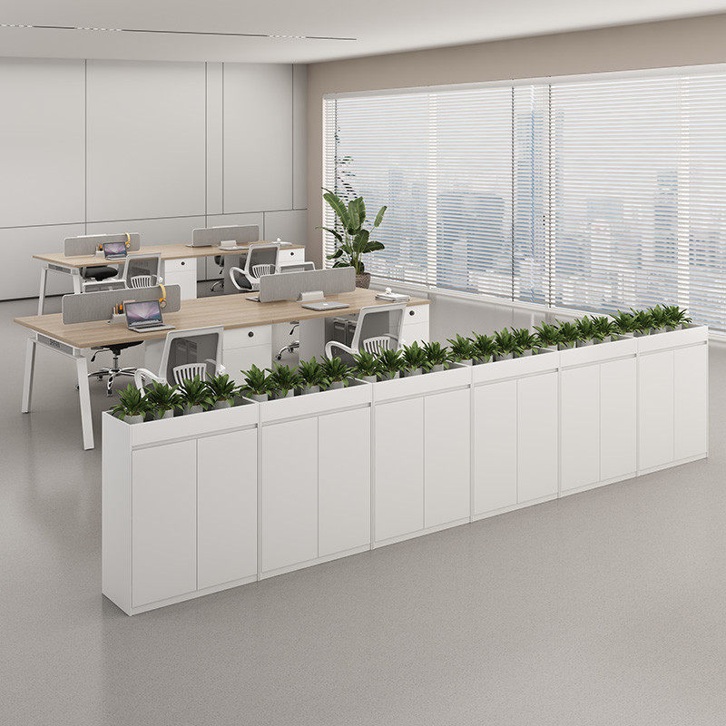 花槽柜办公桌侧边置物柜子隔断柜白色储物资料木质文件柜办公矮柜,淘宝优惠券,粉丝福利购,淘宝优惠卷