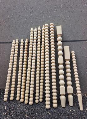 实木散珠圆珠玄关立柱装饰柱隔断圆珠圆球柱展示圆球珠罗马柱支撑