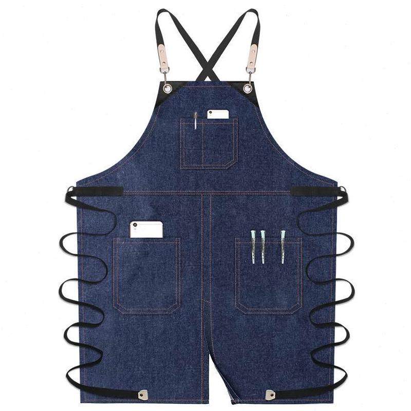 师奶茶店发餐厅围裙定制专用师背带牛仔美男女时尚工作服园艺咖啡,淘宝优惠券,粉丝福利购,淘宝优惠卷