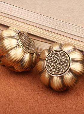 黄铜胜算在握手把件创意把玩装饰摆件大蒜复古转转金属工艺品厂家