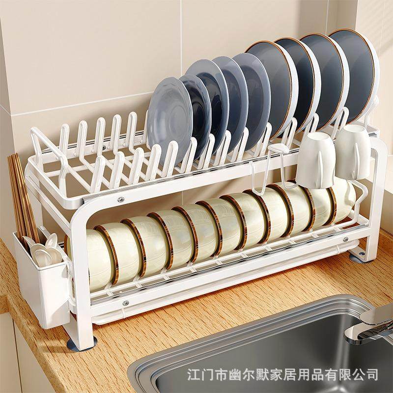 厨房碗盘收纳架碗碟拉篮抽屉式置物架橱柜内沥水抽拉碗篮内置碗架,淘宝优惠券,粉丝福利购,淘宝优惠卷