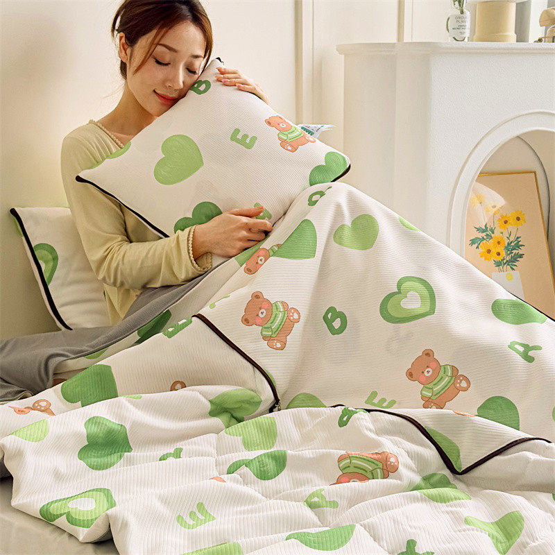 夏季凉感冰丝抱枕被子两用多功能办公室折叠午休车载靠枕空调夏被,淘宝优惠券,粉丝福利购,淘宝优惠卷