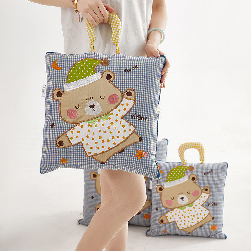 全棉两用抱枕被靠垫枕头被纯棉卡通手提办公室汽车沙发午睡空调被,淘宝优惠券,粉丝福利购,淘宝优惠卷