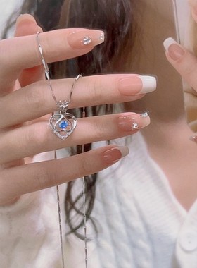 跳动的心项链女纯银爱心灵动吊坠2025年新款送女友老婆情人节礼物