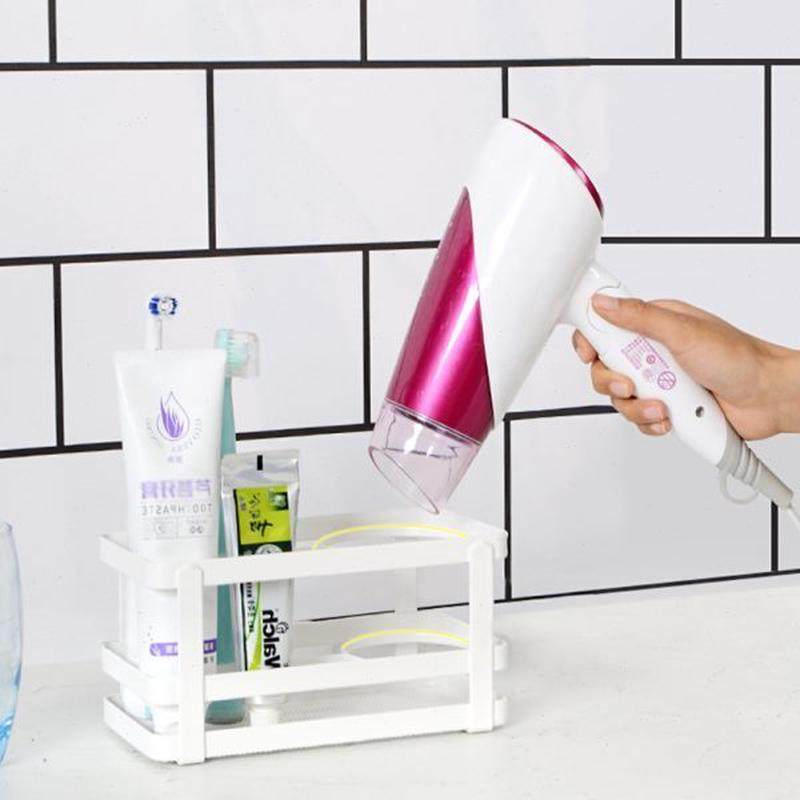 风筒牙刷桌面神器吹风机置物架免打孔一体式电放分类洗漱台收纳架,淘宝优惠券,粉丝福利购,淘宝优惠卷