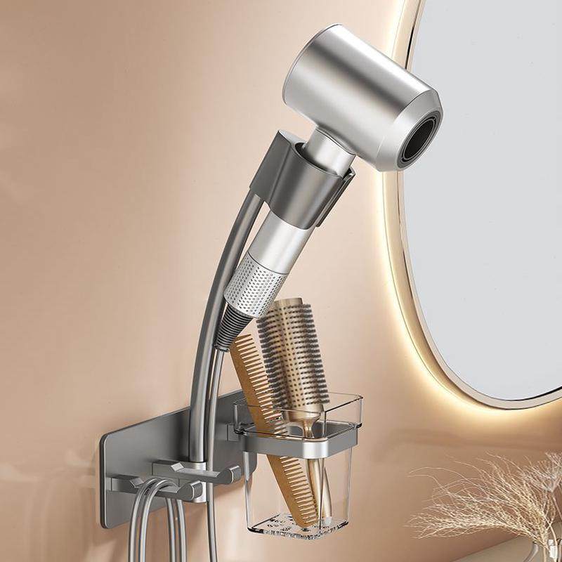 懒人吹风机置物架电吹风风筒卫生间免打孔浴室支架收纳神器壁挂式,淘宝优惠券,粉丝福利购,淘宝优惠卷