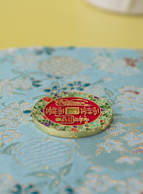 【清虚妙有原创 抄袭必究】金玉珠宝和合钱母越花越有珐琅彩35mm