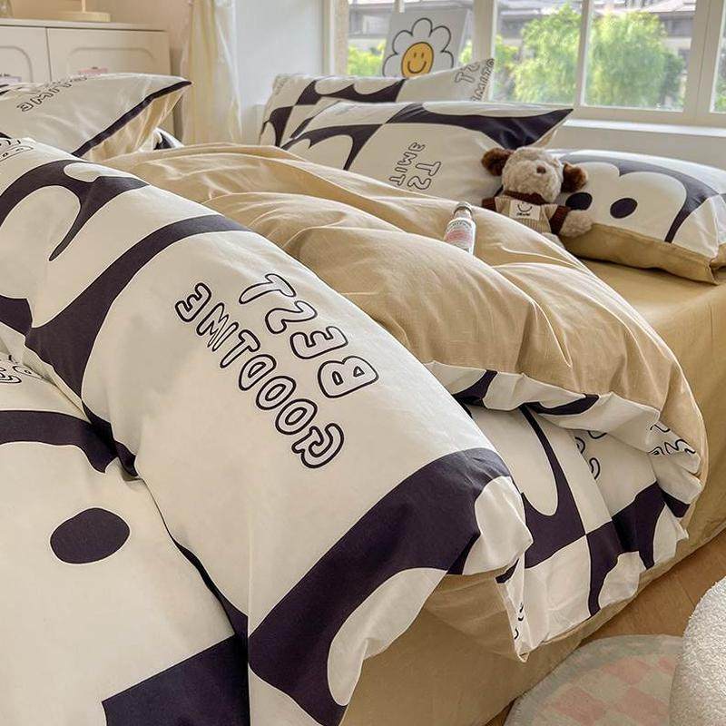 单印花全棉床单枕套床单纯棉学生宿舍三件套床笠小清新四件套被套,淘宝优惠券,粉丝福利购,淘宝优惠卷