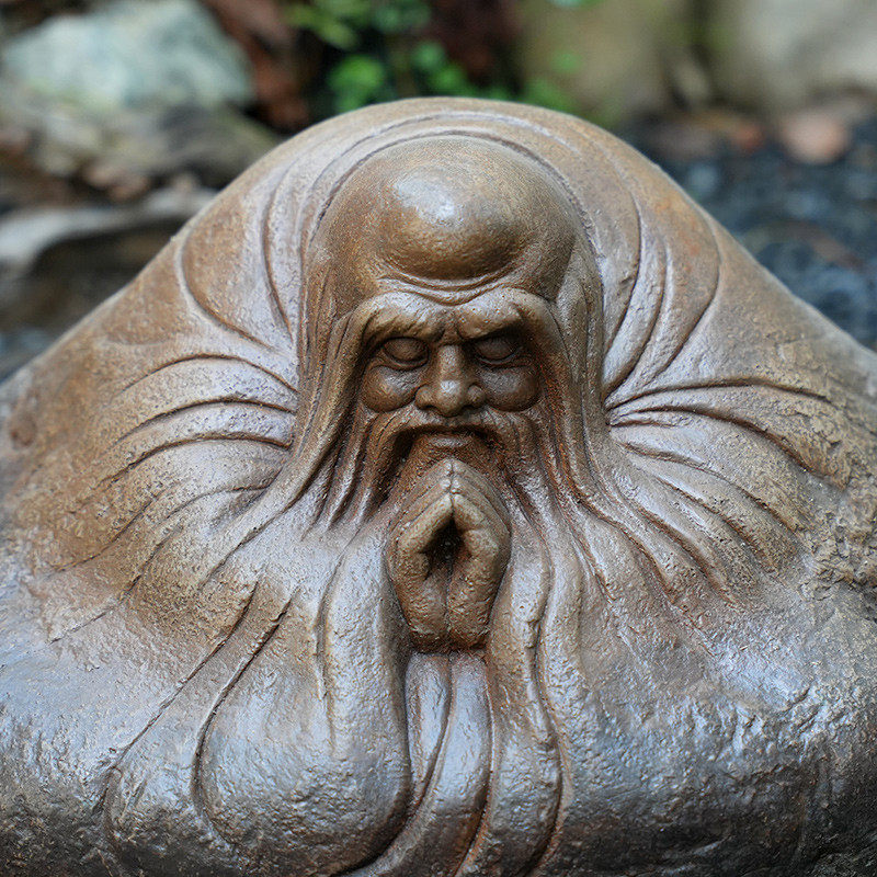 水磨坊新中式老子像工艺品庭院花园造景布置茶室玄关装饰摆件,淘宝优惠券,粉丝福利购,淘宝优惠卷