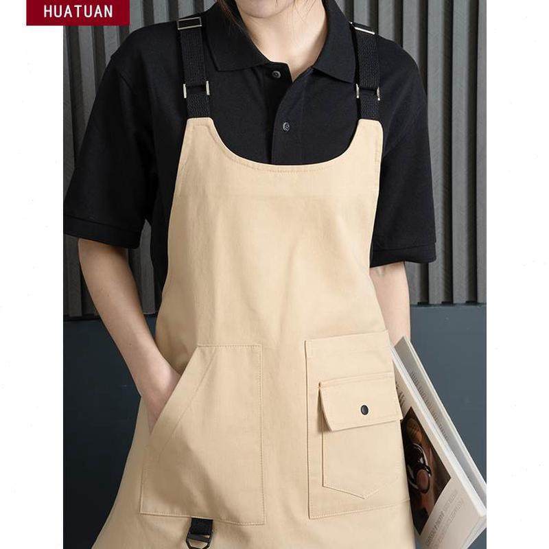 工作服男围裙定制logo烘焙女超市茶餐饮专用腰纯棉围咖啡奶店厨房,淘宝优惠券,粉丝福利购,淘宝优惠卷