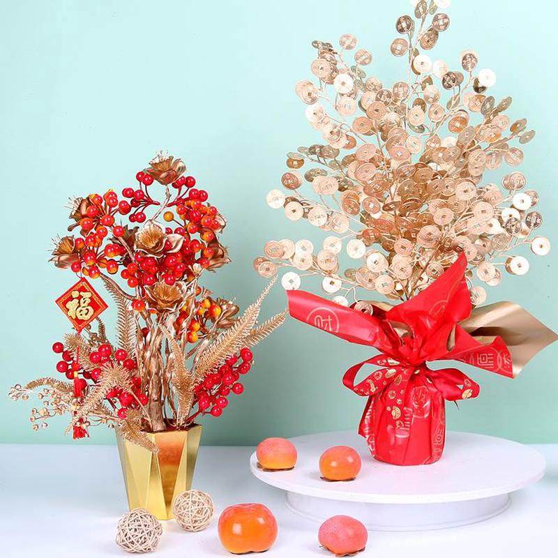 精品纳年宵桶春金包邮节财新年礼盒摇钱树摆件发礼物钻果元宝,淘宝优惠券,粉丝福利购,淘宝优惠卷