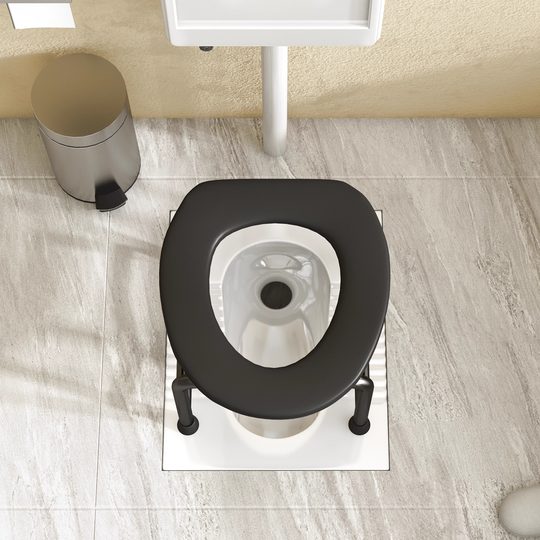 Hochbelastbarer Toilettenhocker für Schwangere und ältere Menschen + rutschfeste Fußpolster