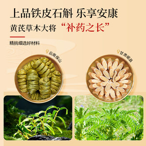九芝堂礼盒西洋参铁皮石斛黄芪黑枸杞鹿茸营养品送礼过年年货礼品