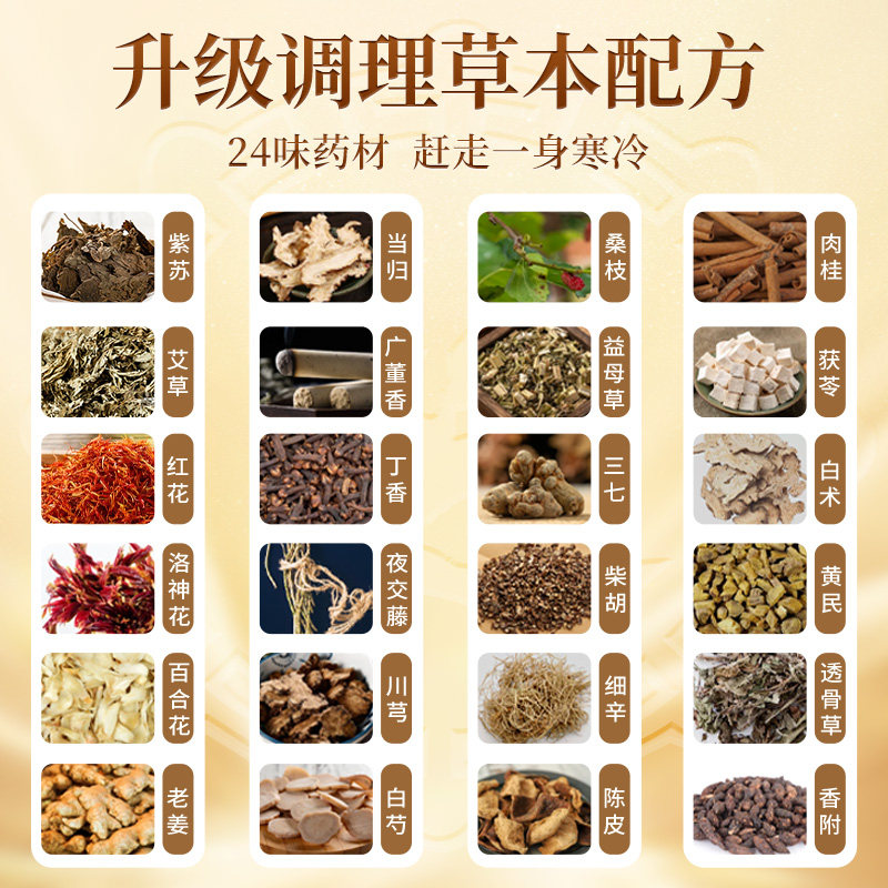 九芝堂二十四味泡脚包泡脚中药包老姜艾叶红花驱寒暖身足浴包 - 图1