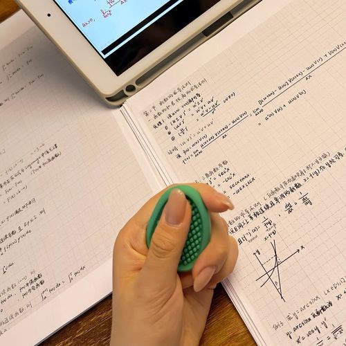 正版感官石adhd玩具硅胶专注豆手指解压神器儿童捏捏男女礼物抓板 - 图2